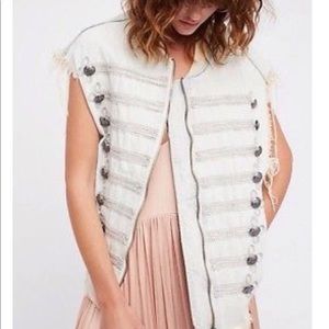 Free People oversized Military Vest xs/s